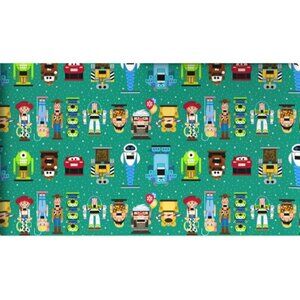 Hallmark Wrapping Paper Christmas Pixar Character Nutcrackers Green 70 sq ft Jum